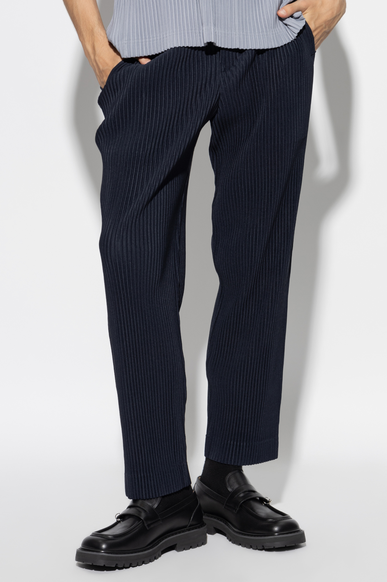 HOMME PLISSÉ ISSEY MIYAKE PLEATS BOTTOMS Shop Homme Plissé Issey Miyake - Basic Straight-Fit Pleated